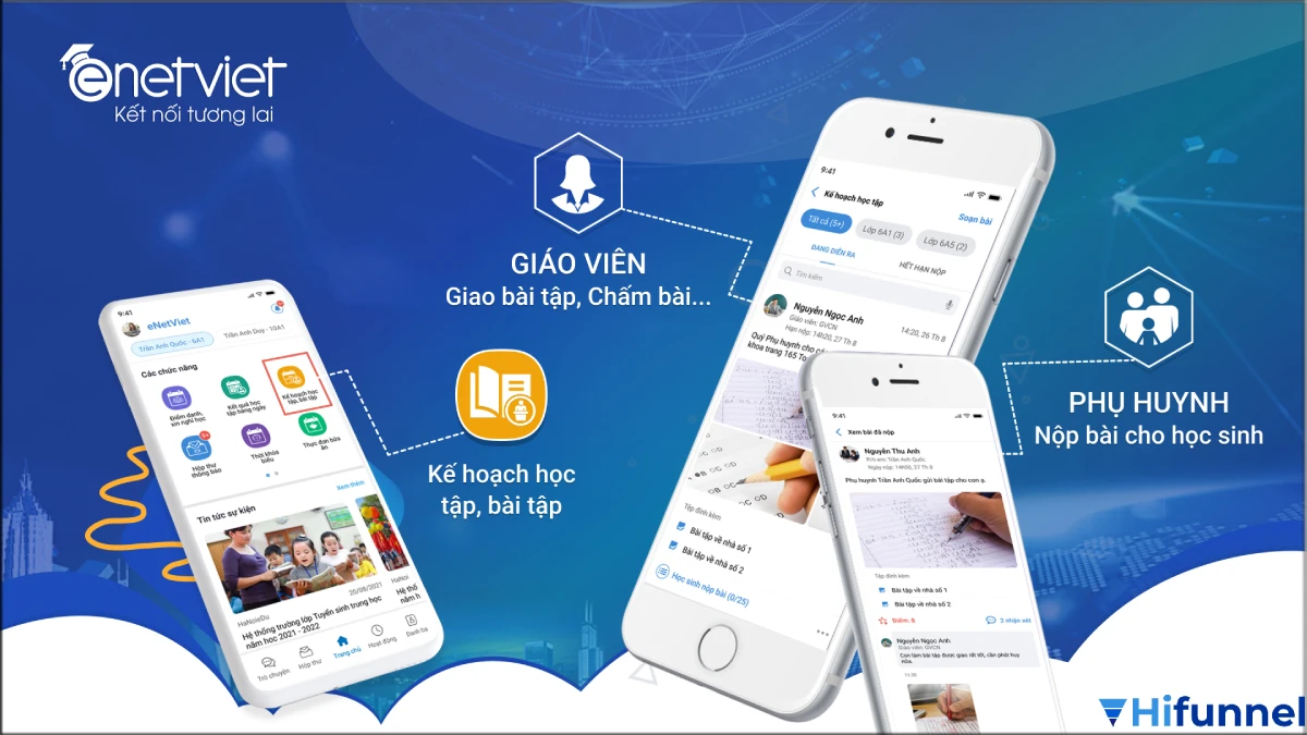 EnetViet – app sổ liên lạc điện tử kết nối giáo viên, phụ huynh và học sinh